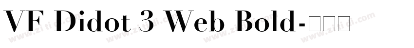 VF Didot 3 Web Bold字体转换